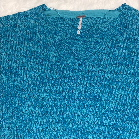 FREE PEOPLE Coconut Loose-Weave V-Neck Sweater - Picture 7 of 10